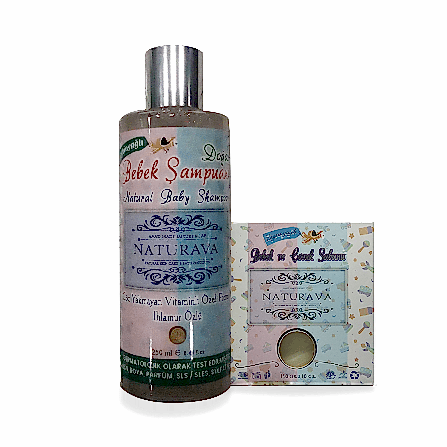 1052 Naturava Bebek Şampuanı + Bebek Sabunu 2li Set
